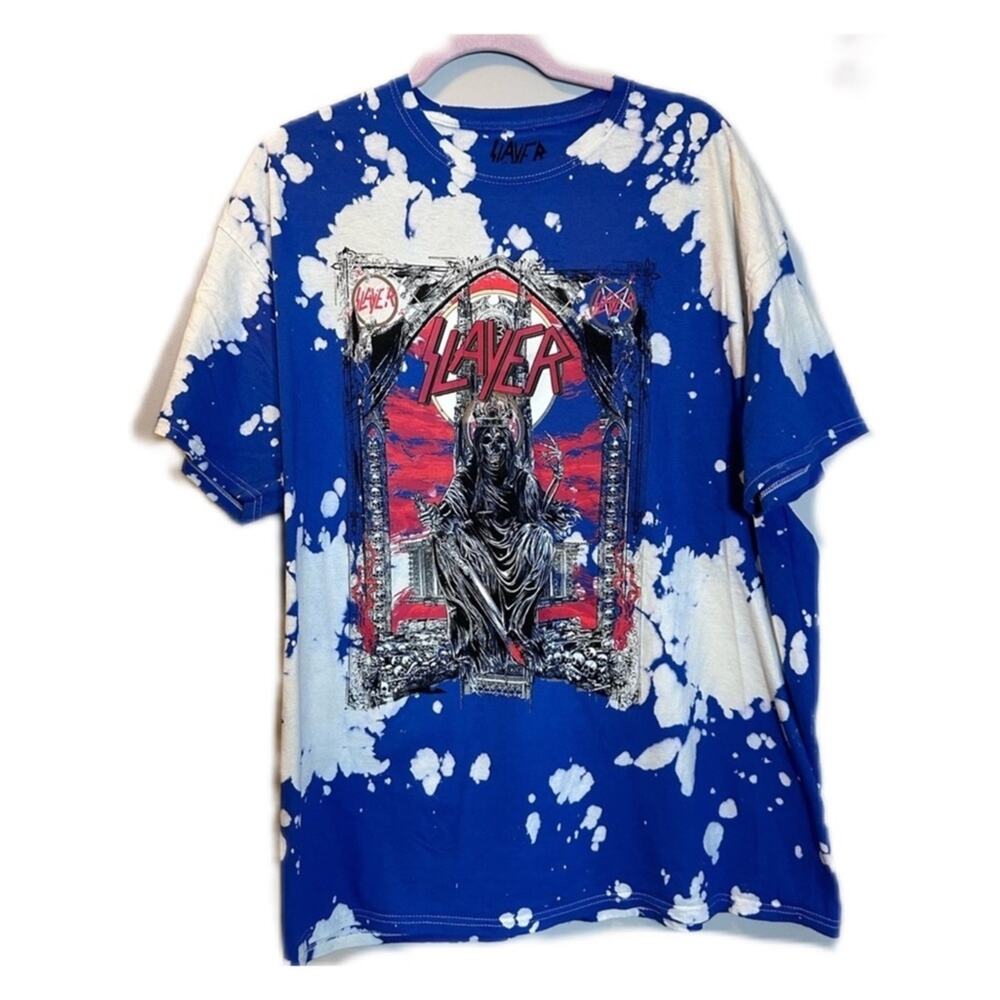 Slayer T shirt blue bleach new no tag